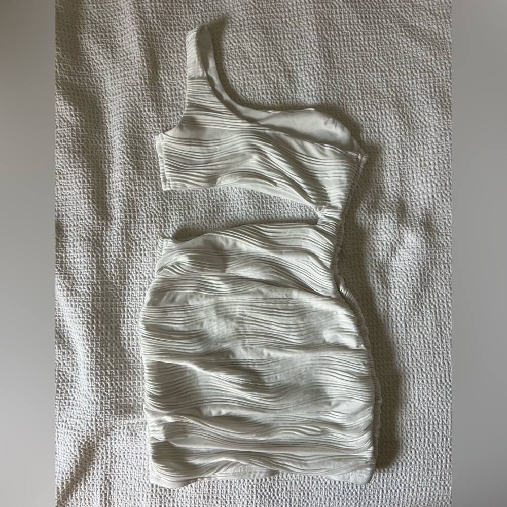 SHEIN White Cut Up Dress XS